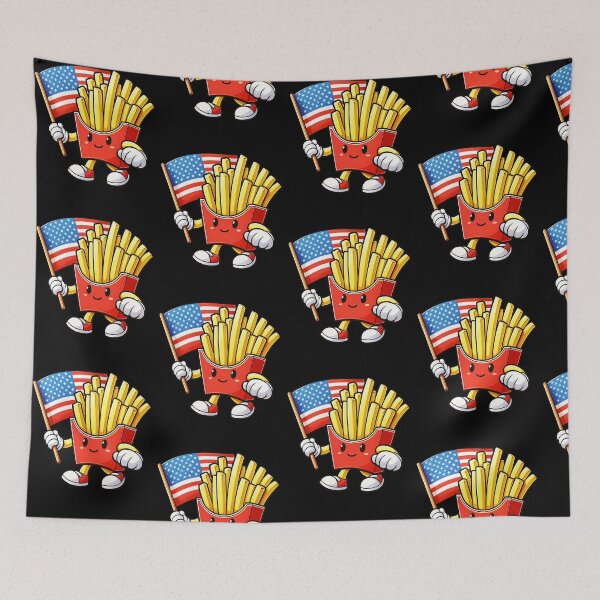 Item preview, Funny French Fries 4th July Patriotic USA Flag America Boys Girls Kids designed and sold by rafaeltto.
