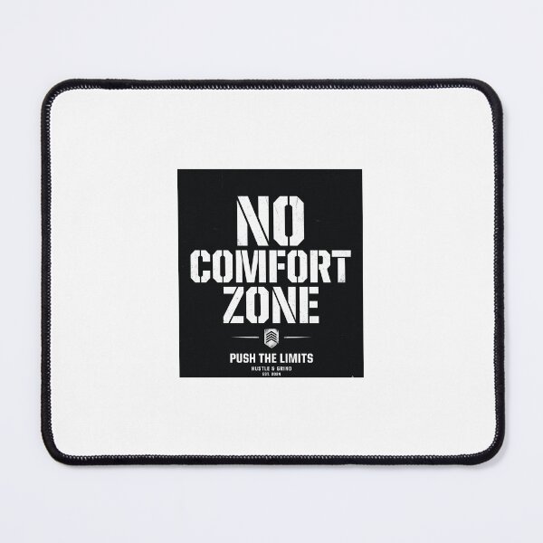 Item preview, No Comfort Zone Motivational Tactical Typography Design designed and sold by DarioTactical.