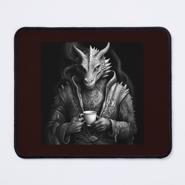 Item preview, Tea Drinking Dragon in Dark Fantasy Armor designed and sold by inkoutninja.
