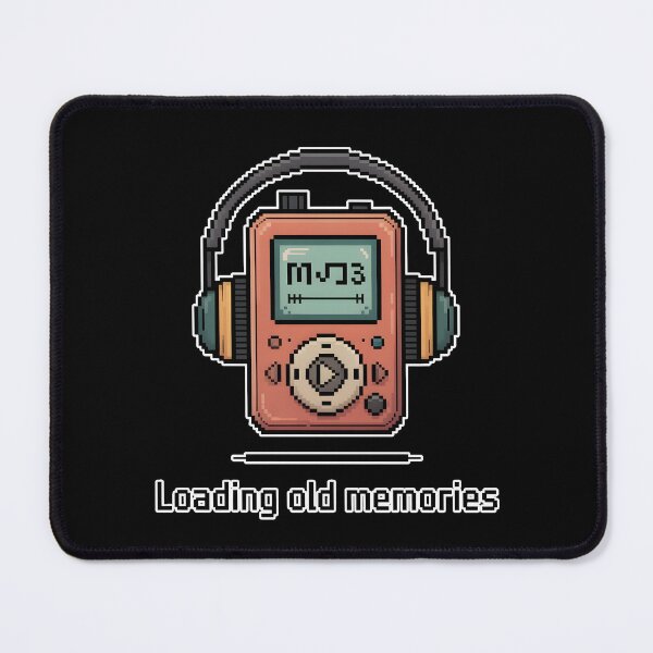 Item preview, Loading Old Memories Retro MP3 Player Y2K Nostalgia Aesthetic Design designed and sold by ImaginedSpace7.