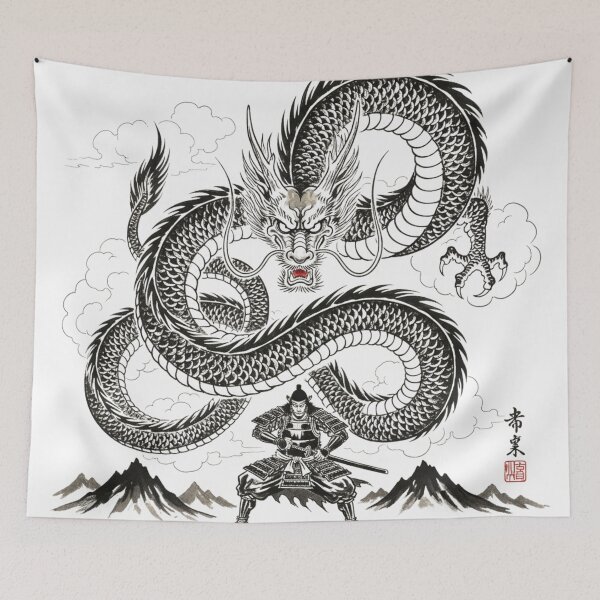 Item preview, Eternal Ink Dragon – Samurai Confrontation designed and sold by Oonward2021.