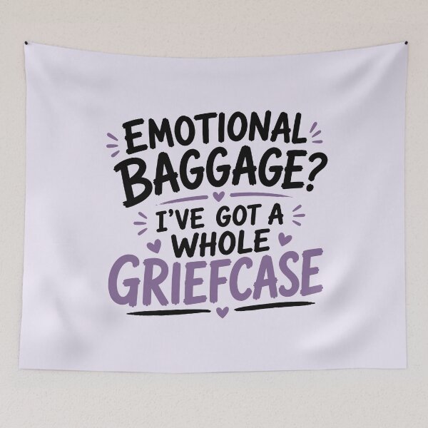Item preview, Emotional baggage? I've got a whole griefcase  designed and sold by wonderxwander.