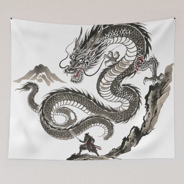 Item preview, Crimson Breath Ryū – Samurai Duel with the Mountain Dragon designed and sold by Oonward2021.