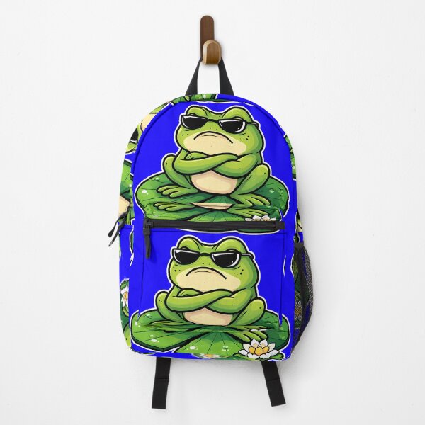Item preview, Grumpy Frog Sticker | Funny Frog Lover Gift | Cottagecore Frog Decal designed and sold by VectorJoy.