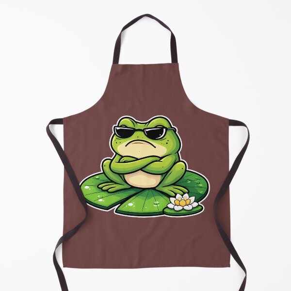 Item preview, Grumpy Frog Sticker | Funny Frog Lover Gift | Cottagecore Frog Decal designed and sold by VectorJoy.