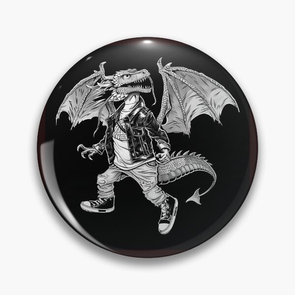 Item preview, Streetwear Dragon Skater Fantasy Art designed and sold by inkoutninja.