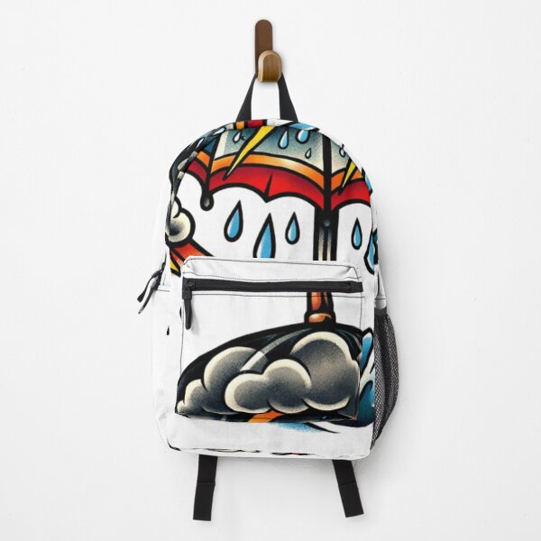 Item preview, Traditional Umbrella Tattoo with Storm Cloud. designed and sold by DispersedHQ.