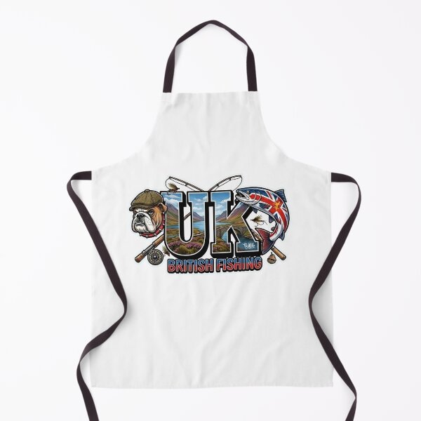Item preview, UK British Fishing Heritage Art - Union Jack Salmon & Bulldog Sticker designed and sold by SasquatchTrail.