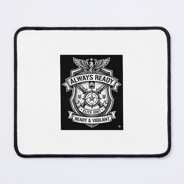 Item preview, Always Ready Tactical Badge Style Typography Design designed and sold by DarioTactical.