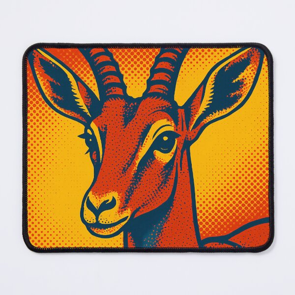 Item preview, Retro Pop Art Gazelle | Vibrant Graceful Antelope Illustration | Bold African Savanna Wildlife Aesthetic Design designed and sold by PaintedPixels01.