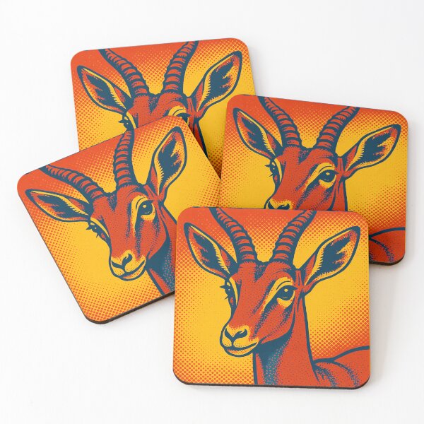 Item preview, Retro Pop Art Gazelle | Vibrant Graceful Antelope Illustration | Bold African Savanna Wildlife Aesthetic Design designed and sold by PaintedPixels01.