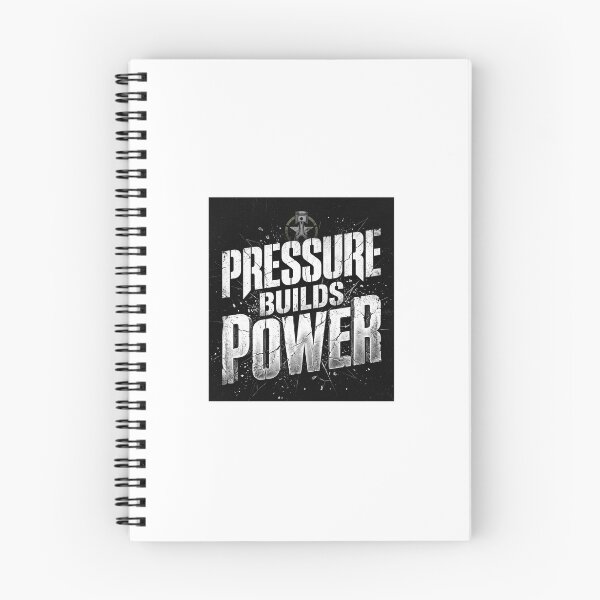 Item preview, Pressure Builds Power High Impact Typography Design designed and sold by DarioTactical.