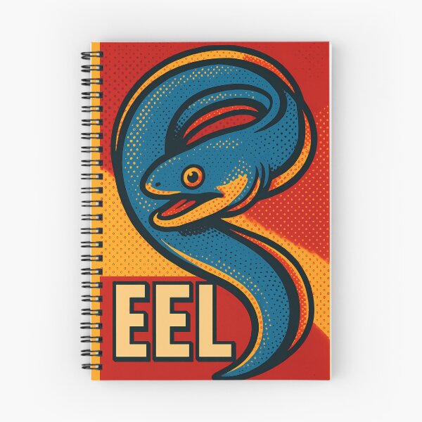 Item preview, Retro Pop Art Eel | Vibrant Electric Sea Creature Illustration | Bold Deep Ocean Aesthetic Design designed and sold by PaintedPixels01.