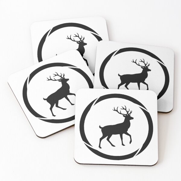 Item preview, Majestic Deer Silhouette in Circular Frame Art designed and sold by Omar-2D.