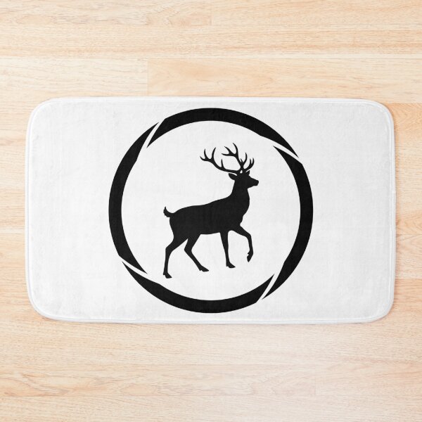 Item preview, Majestic Deer Silhouette in Circular Frame Art designed and sold by Omar-2D.