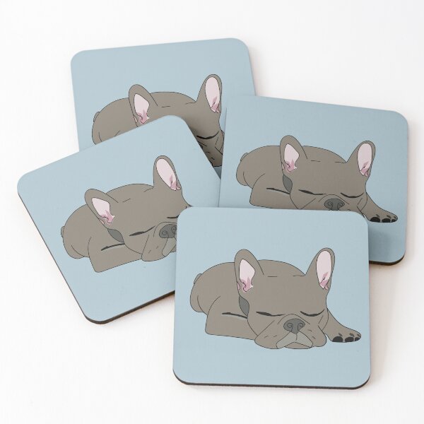 Item preview, Grey Sleeping French Bulldog designed and sold by Mountain-Point.