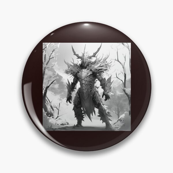 Item preview, Winter Forest Horned Beast Fantasy Warrior designed and sold by inkoutninja.