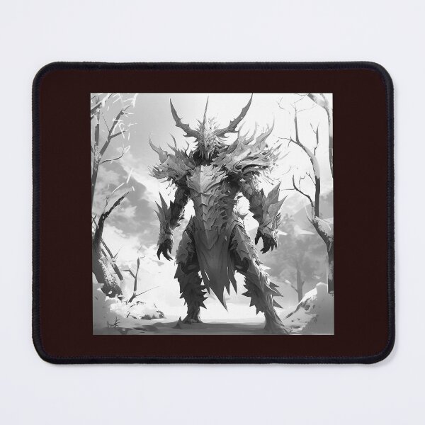 Item preview, Winter Forest Horned Beast Fantasy Warrior designed and sold by inkoutninja.