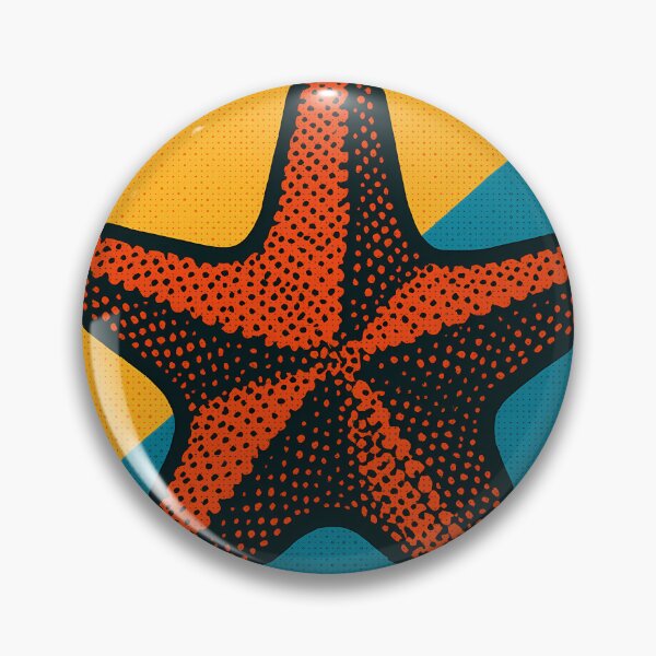 Item preview, Retro Pop Art Starfish | Vibrant Ocean Sea Star Illustration | Bold Coastal Marine Aesthetic Design designed and sold by PaintedPixels01.