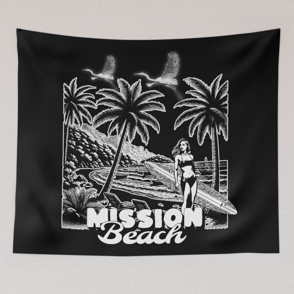 Aperçu de l'œuvre Mission Beach, San Diego créée et vendue par DaygoStyleCo.
