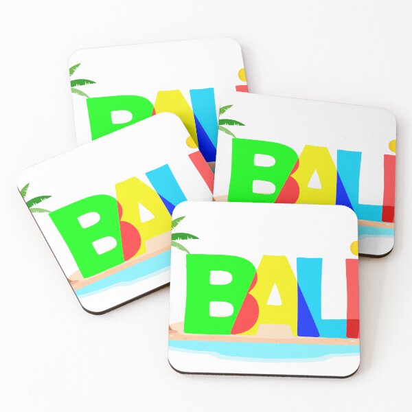 Item preview, Word Bali on white background. Bali island with palm tree in the ocean designed and sold by ArtEventET.