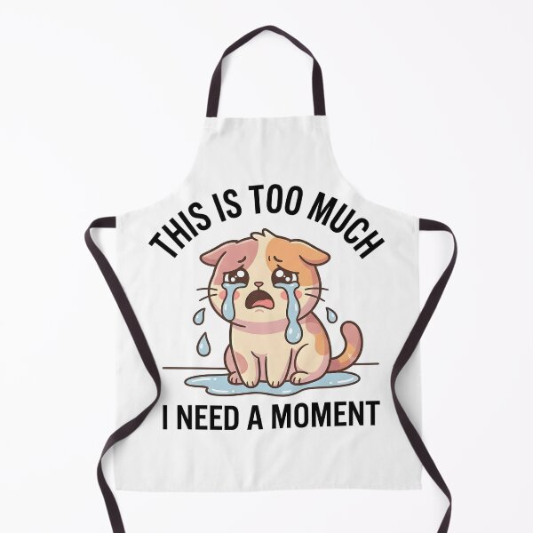 Item preview, Funny Crying Cat This Is Too Much T-Shirt – Cute Emotional Meme designed and sold by DIRTYSKETCHH.