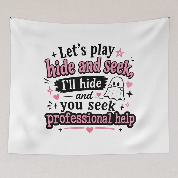 Item preview, Let's play hide and seek, I'll hide and you seek professional help designed and sold by wonderxwander.