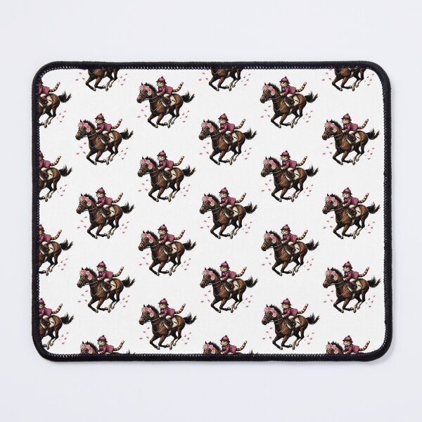 Item preview, Retro Derby Day Horse Racing Funny Cat Jokey - MInimalist Animal Art  designed and sold by BeaverFriends.