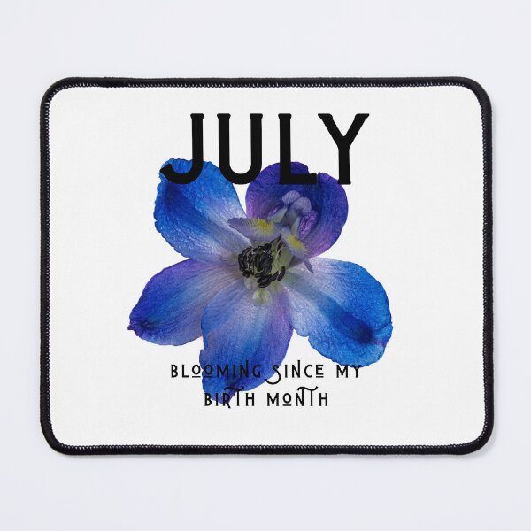 Item preview, July Birth Flower Delphinium Larkspur - Blooming Since My Birth Month - Blue Floral Birthday Gift designed and sold by Boundary100.