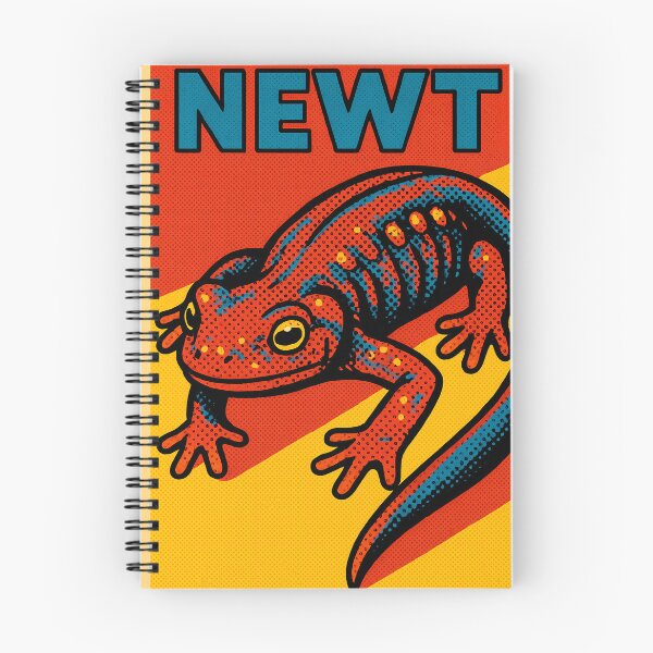 Item preview, Retro Pop Art Newt | Vibrant Amphibian Illustration | Bold Woodland Pond Wildlife Aesthetic Design designed and sold by PaintedPixels01.