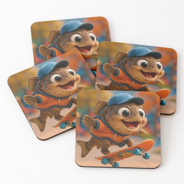 Item preview, Skater Tiger Trout Fish designed and sold by Sillytoe.
