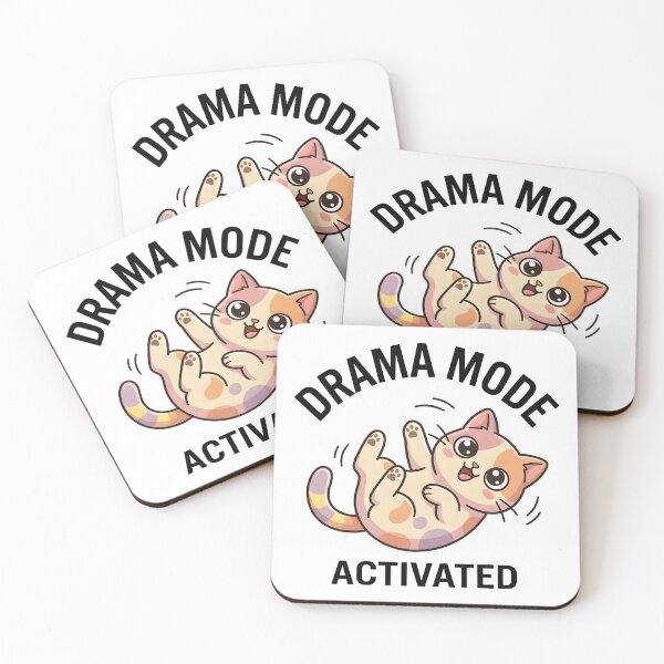 Item preview, Funny Cat Drama Mode Activated T-Shirt – Cute Dramatic Meme designed and sold by DIRTYSKETCHH.