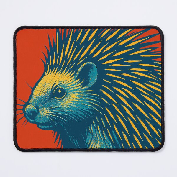 Item preview, Retro Pop Art Porcupine | Vibrant Quilled Forest Animal Illustration | Bold Woodland Wildlife Aesthetic Design designed and sold by PaintedPixels01.