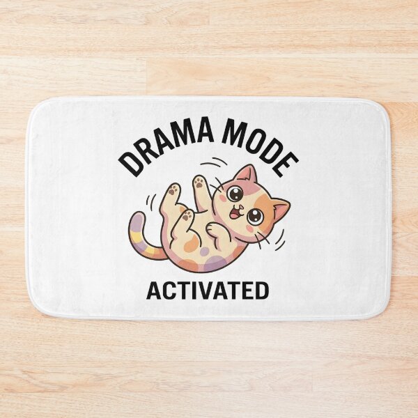 Item preview, Funny Cat Drama Mode Activated T-Shirt – Cute Dramatic Meme designed and sold by DIRTYSKETCHH.