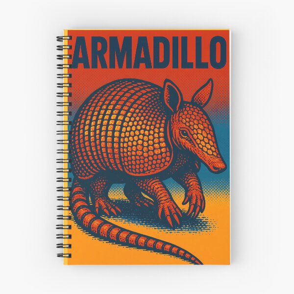 Item preview, Retro Pop Art Armadillo | Vibrant Armored Wildlife Illustration | Bold Desert & Forest Nature Aesthetic Design designed and sold by PaintedPixels01.