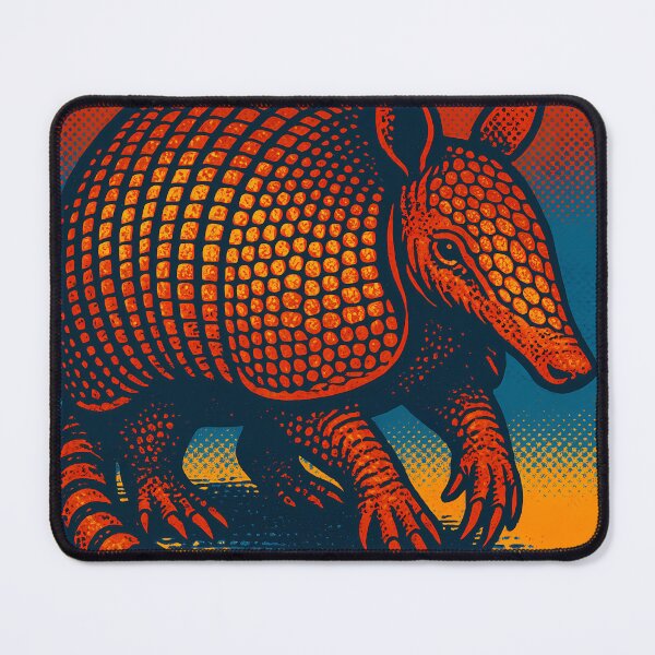 Item preview, Retro Pop Art Armadillo | Vibrant Armored Wildlife Illustration | Bold Desert & Forest Nature Aesthetic Design designed and sold by PaintedPixels01.