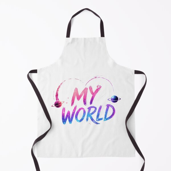 Item preview, My World Cosmic Love Design | Romantic Galaxy Heart Typography Aesthetic designed and sold by Lovestickerco.