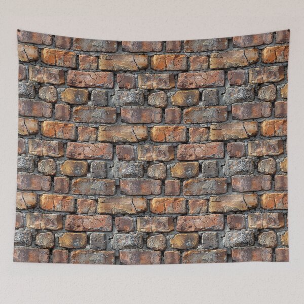 Item preview, Old Distressed Red Brick Wall Pattern designed and sold by NTGUILTY.