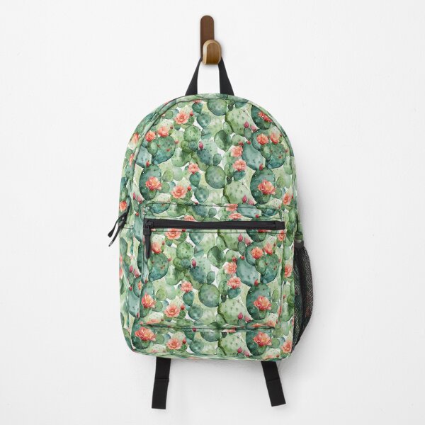 Item preview, Watercolor Blooming Prickly Pear Cactus Pattern designed and sold by NTGUILTY.