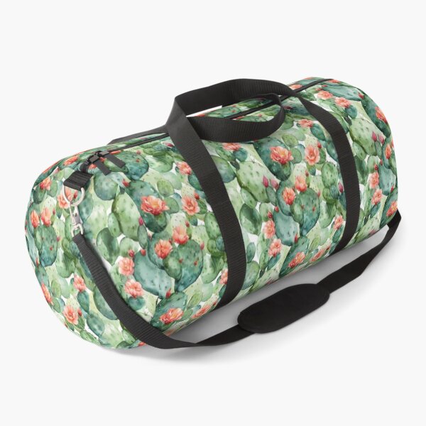Item preview, Watercolor Blooming Prickly Pear Cactus Pattern designed and sold by NTGUILTY.