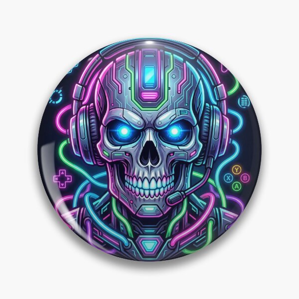 Item preview, caveira gamer designed and sold by Mad World Creations.