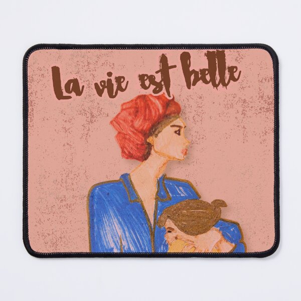 Item preview, La Vie Est Belle Motherhood Art | Boho Mother and Child Illustration designed and sold by DarLenn..