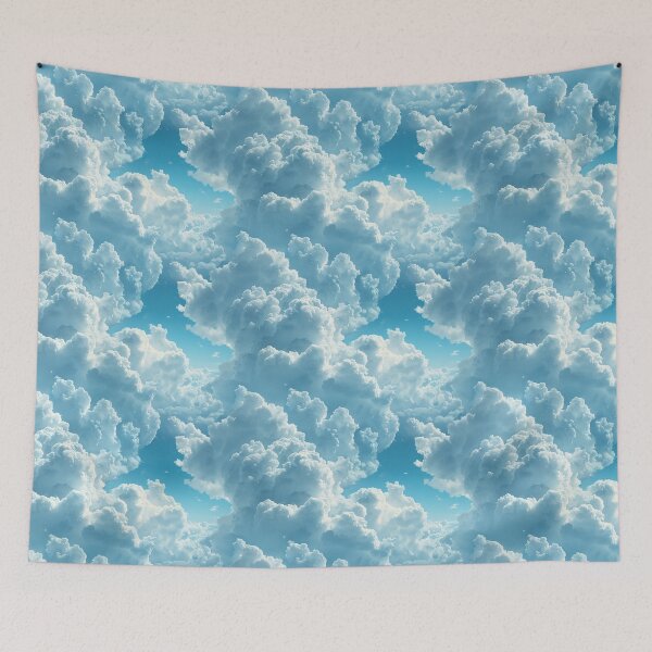 Item preview, Fluffy White Clouds in Blue Sky Pattern designed and sold by NTGUILTY.