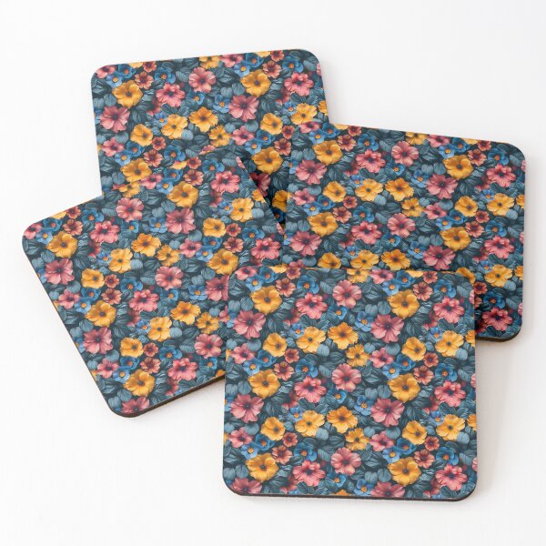 Item preview, Vibrant Floral Garden with Moody Teal Foliage designed and sold by NTGUILTY.