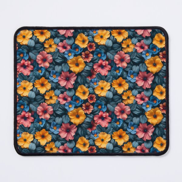 Item preview, Vibrant Floral Garden with Moody Teal Foliage designed and sold by NTGUILTY.