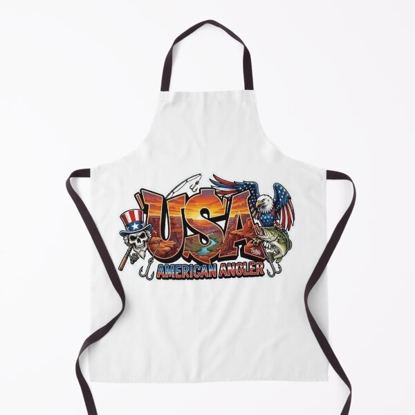 Item preview, USA American Angler Patriotic Fishing Art - Bald Eagle & Bass Design designed and sold by SasquatchTrail.