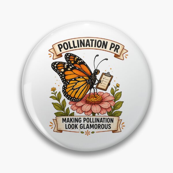 Item preview, Monarch Butterfly Pollination PR Funny Sticker designed and sold by Gentlestate.