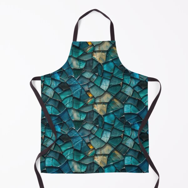Item preview, Teal and Blue Stained Glass Mosaic Pattern designed and sold by NTGUILTY.