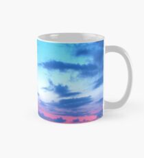 Tropical Island Pretty Pink Blue Sunset Landscape Mug
