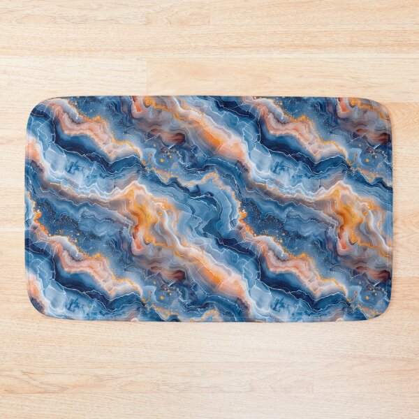 Item preview, Blue and Gold Marble Agate Pattern designed and sold by NTGUILTY.